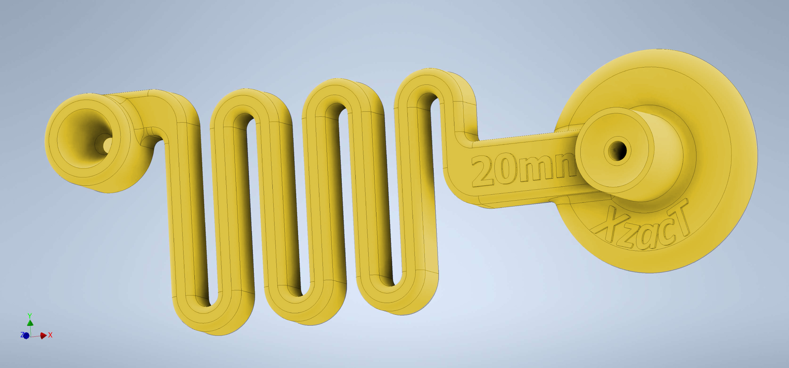 XzacT 20mm yellow golf tee