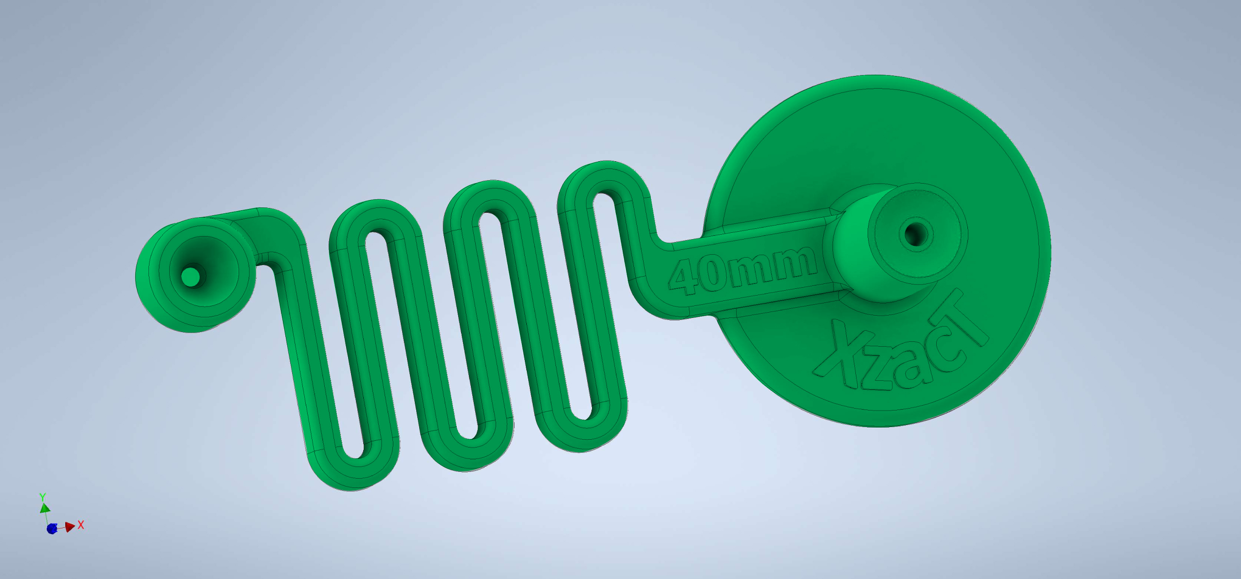 XzacT 40mm green golf tee